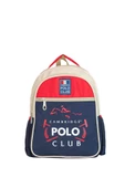 Çocuk Kol Saati Hediyeli Cambridge Polo Club Büyük Kapasiteli Çocuk Okul Çantası CPC.C3014 - 2