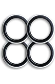 ARSVİSİON AUTO ACCESSORIES Lüks Siyah Beyaz Lastik Yanağı Yanak 13 Jant - 1