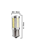 gürlerotoaksesuar 93 P21w Geri Vites Ledi Stop Sinyal Led Ampul 12v Mercekli Beyaz 2adet - 4