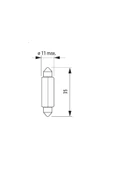 Narva 10 Adet 12v. C5w Sofit-mekik Ampul 17125 Ean: 4013790227058 - 2