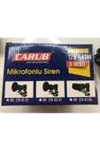 Carub 3 Sesli Mikrofonlu Megafonlu Siren Carbon 300 Db 12v Crb-007 - 2