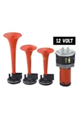 Universal Havalı Korna 3 Borulu Motorlu 12 Volt - 1