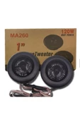ARSVİSİON AUTO ACCESSORIES Hoparlör Twitter Kapaklı Tweeter 2li Takım 120w - 2