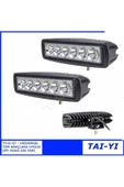 ÇERAY Sis Lambası 18 Watt Ultra Güçlü Gündüz Ledi 6 Ledli Off Road Sis 12/24 V - 2