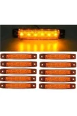 EMIR 10 Adet 6 Ledli Parmak Led Dorse Lamba24v Sarı Renk - 1
