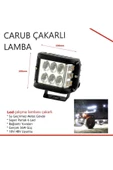 Carub 12 Ledli 36watt Çakarlı Projektör Lamba - 2