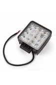Tai Projektör Çalışma Lambası Kare 16 Led 12-24 Volt 1adet Kalın Kasa - 1