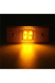 Light Kamyon Tır Dorse Otobüs Yan Marker Lamba (10 Adet ) Sarı 24 V E Onay Belgeli thumbnail 2