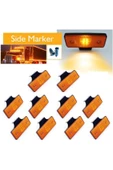 Light Kamyon Tır Dorse Otobüs Yan Marker Lamba (10 Adet ) Sarı 24 V E Onay Belgeli thumbnail 1