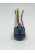 Üstün Mini Röle Soketi 4 - 5 Fişli Bakır Kablolu Pirinç Terminalli 1.50mm Kablo-5 Fiş Uyumlu - 2