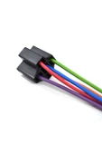 Üstün Mini Röle Soketi 4 - 5 Fişli Bakır Kablolu Pirinç Terminalli 1.50mm Kablo-5 Fiş Uyumlu - 1
