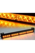 ARSVİSİON AUTO ACCESSORIES Tepe Led Bar Çakarlı Off Road 12-24v 60cm Sarı-sarı Metal Gövde - 1