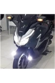 DORCAR 3 Modlu Motorsiklet Farı Uzun Kısa Ve Çakarlı Beyaz Takım - 2