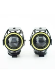 ARSVİSİON AUTO ACCESSORIES Motosiklet Sis Farı U7 Led Uyumlu Mercekli 2 Adet - 3