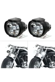 ARSVİSİON AUTO ACCESSORIES Motosiklet Led Sis Farı 2 Li Set 12v 6 Led Çakar Modlü - 1