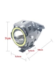 ARSVİSİON AUTO ACCESSORIES Motosiklet Sis Farı U7 Led Uyumlu Mercekli 2 Adet - 2