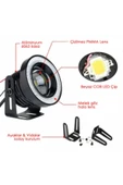MISIRLIGRUP 89 Mm Buz Mavi Mercekli Angel Led Halkalı Sis Far Metal Gövde - 2