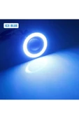 SAHLAN 89 Mm Buz Mavi Mercekli Angel Led Halkalı Sis Far Metal Gövde - 2
