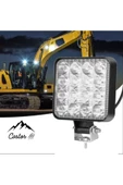 reyoto 10 Adet Off Road Beyaz Işık Sis Farı Lambası 16 Led Kare 12-24v 48 Watt - 3