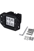 TEKNOCLUB Offroad Sis Farı Beyaz Gömme Tip 18w 6 Ledli Lamba Tampon - 1