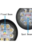 Ars 2 Adet 9 Led Off Road Sis Farı Sis Lambası Gemi Tekne Yat Farı - 2