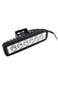 Yağmur Tek Sıra 6 Led Çalışma ve Sis Far Lambası 12 24 Volt - 1