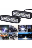 Schenna 2 Adet 6 Ledlı Metal Kasali 18 W Off-road Led Isik Gündüz Fari Sis Lambasi 10-30 V Güçlü Beyaz Isik - 3