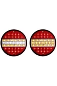 ÇERAY Hamburger Tip Ledli Stop Lamba 12 Volt 4 Modlu 6 Adet - 2