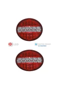 ÇERAY Hamburger Tip Ledli Stop Lamba 12 Volt Römork Karavan 4 Modlu 2 Adet - 1