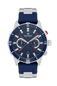 Sergio Tacchini ST.1.10440-1 Silikon Kordon Fonksiyonlar Aktif Suya Dayanıklı Lacivert Renk Erkek Kol Saati - 1