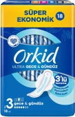 Orkid Hijyenik Ped Ultra Extra Koruma Gece&Gündüz 108 Adet Süper Ekonomik Pk (6PK*18) - 2