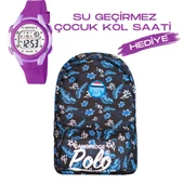 Çocuk Kol Saati Hediyeli Cambridge Polo Club Büyük Kapasiteli Çocuk Okul Çantası CPC.4022.C001 - 1