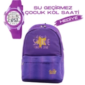 Çocuk Kol Saati Hediyeli Cambridge Polo Club Büyük Kapasiteli Çocuk Okul Çantası CPO.4087.C005 - 1