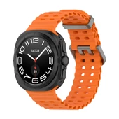 Galaxy Watch Ultra 47mm  KRD-118 Tırtıklı Tasarım Silikon Kordon thumbnail 6