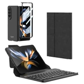 Galaxy Z Fold 4 Kılıf Standlı Bluetooth Klavyeli  Kıpta Keyboard Set Kılıf thumbnail 1