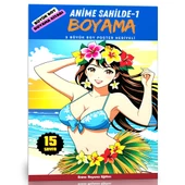 Anime Sahilde Boyama Kitabı-1 (Büyük BOY) thumbnail 1