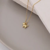 925 Ayar Gümüş Minimal Kedi Hediye Kolye thumbnail 3