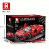 Technic Spor Araba Ferrari 3D Lego BUILDING BLOCKS 306 Parça 14+ YAŞ Puzzle Araba Hediye - 2