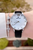 Daniel Klein DKISTE1324 Kasası Gümüş Kordonu Siyah Renk Hediye Paketli Kadın Kol Saati ve Bileklik thumbnail 3