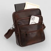 Lederax Hakiki Deri Kasalı El ve Omuz Çantası Battal Boy Dikey LD475 thumbnail 5