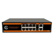 NOVACOM ND1P802ALF-8*10/100M BIT PORTS 2*10/100M UPLINK PORT WATCHDOG POE SWITCH - 1