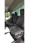 SMRAUTOACCESSORY  Ford Transit 2014 Ve Üzeri Uyumlu Tek Kabin Özel Dikim Tay Tüyü Oto Koltuk Kılıfı Siyah-beyaz thumbnail 2