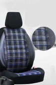 SMRAUTOACCESSORY  Model Ford Escort Koltuk Kılıfı Mavi-siyah thumbnail 1