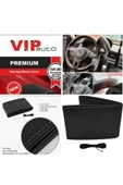 SMRAUTOACCESSORY  Auto Premium Alcantara Kırmızı Dikişli Oto Direksiyon Kılıfı - 3