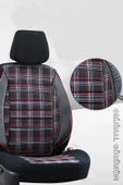 SMRAUTOACCESSORY  Opel Omega Serisi Ultra Luks Oto Koltuk Kilifi Kirmizi-siyah - 1
