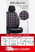 SMRAUTOACCESSORY  Opel Omega Serisi Ultra Luks Oto Koltuk Kilifi Kirmizi-siyah - 3