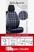 SMRAUTOACCESSORY  Sport Serisi Citroen C3 Oto Koltuk Kilifi Mavi-siyah - 3