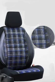 SMRAUTOACCESSORY  Toyota Corolla Serisi Ultra Luks Oto Koltuk Kilifi Mavi-siyah - 1