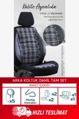SMRAUTOACCESSORY  Nissan Micra Serisi Ultra Luks Oto Koltuk Kilifi Beyaz-siyah - 3