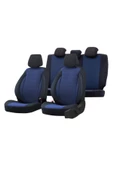 SMRAUTOACCESSORY  Toyota Auris Serisi Ultra Luks Pamuklu Koltuk Kilifi Mavi-siyah - 2